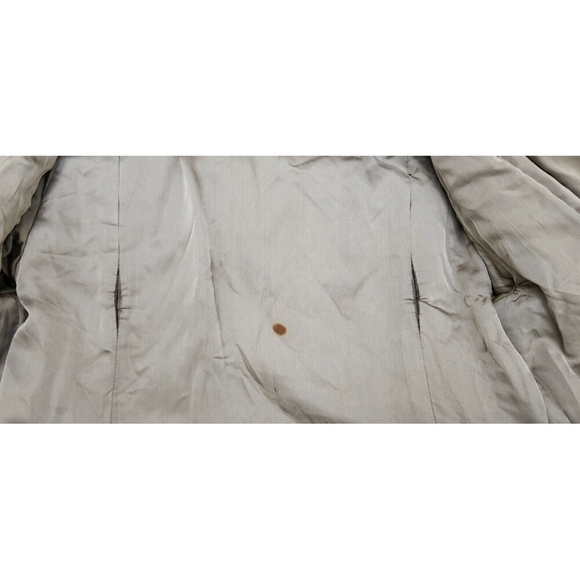 Vintage Marie Enny Real Mink Fur Coat Genuine FoxFur Collar Tiger Stripe Pattern - Picture 11 of 15